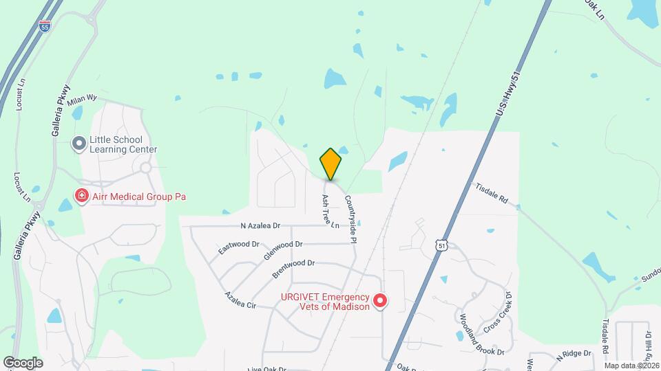 446 Ash Tree Ln Map and Location Details