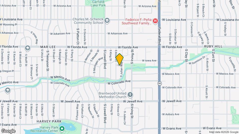 1633 S Julian Way, Unit 301 Map and Location Details