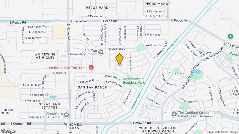 3574 S Ponderosa Dr Map and Location Details