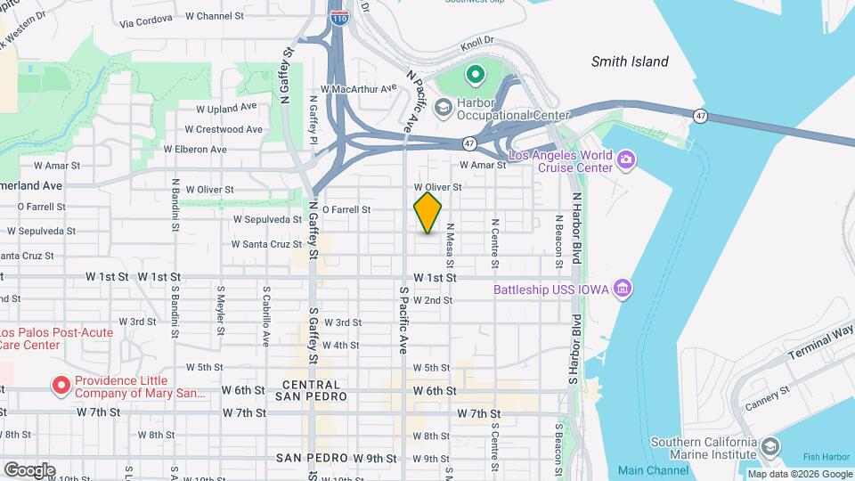 457 W Sepulveda St Map and Location Details