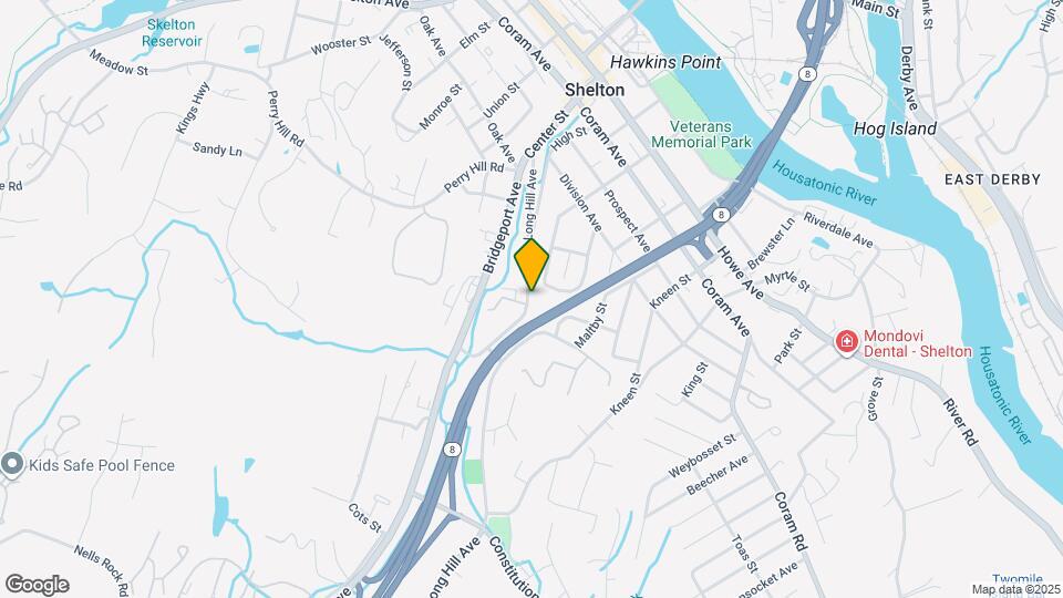 130 Long Hill Ave Map and Location Details