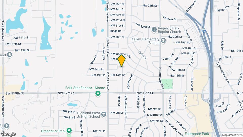 1521 N Southminster St Map and Location Details