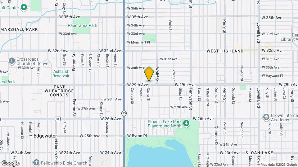 4895 W 29th Ave Map and Location Details