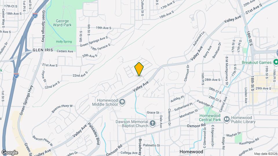 Overlook at Homewood Map and Location Details