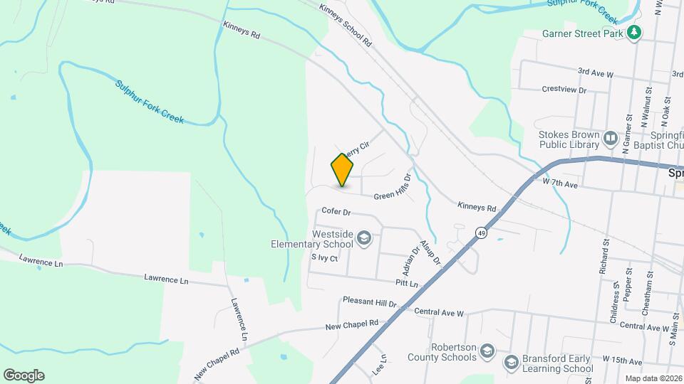 319 Green Hills Dr Map and Location Details