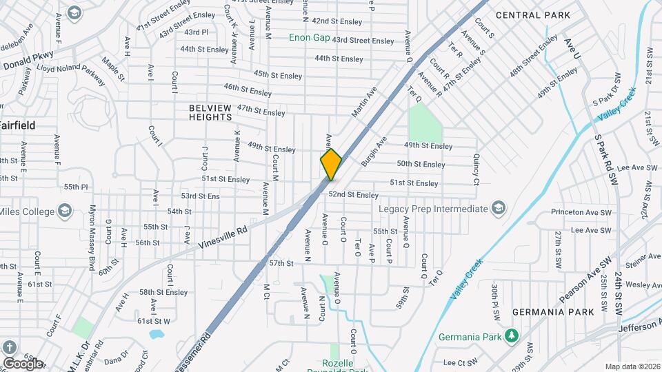 1417 Bessemer Rd Map and Location Details