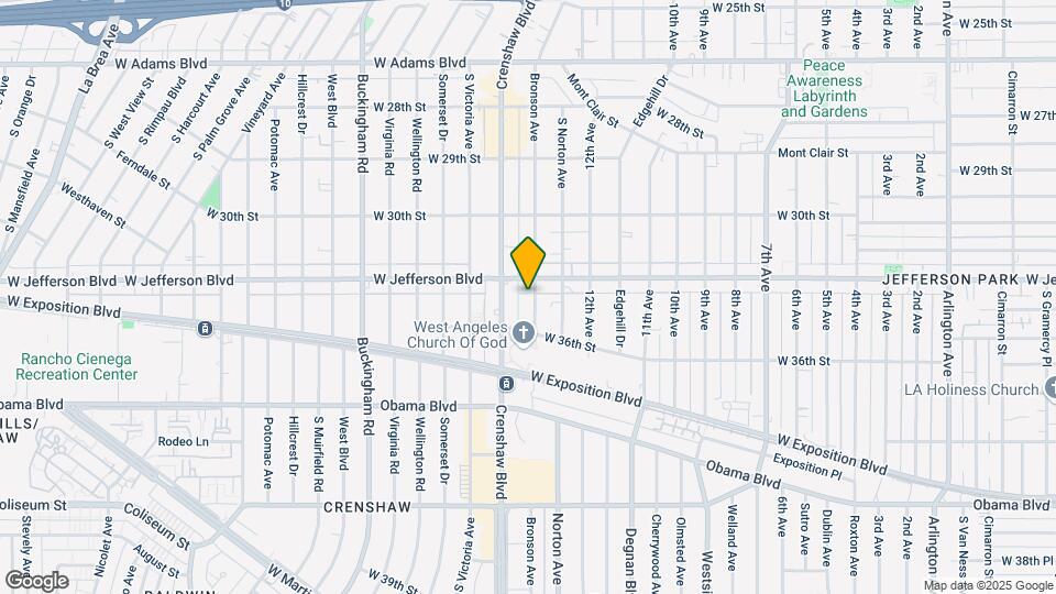 3415 S Bronson Ave Map and Location Details