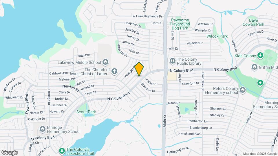 4504 N Colony Blvd Map and Location Details