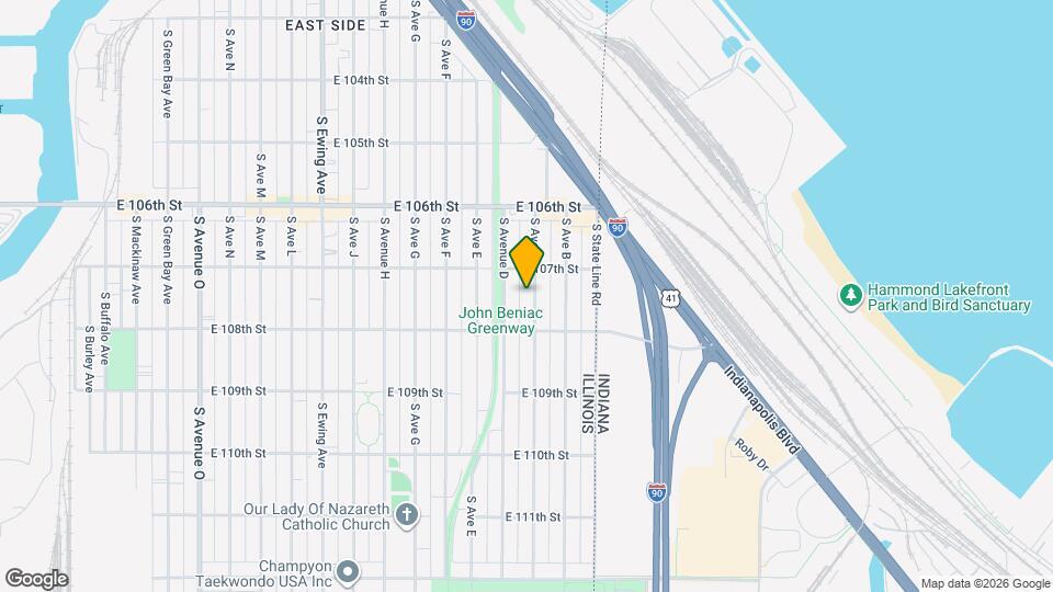 10724 S Ave C Map and Location Details