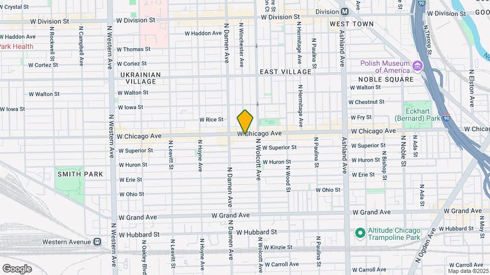 1927 W Chicago Ave Mapa y Detalles de la Ubicación