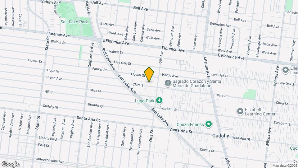 4107 Clara St Map and Location Details