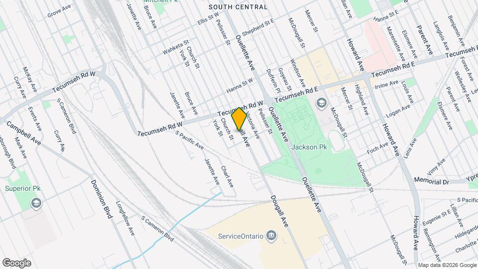 2177 Dougall Ave, Unit Upper Map and Location Details