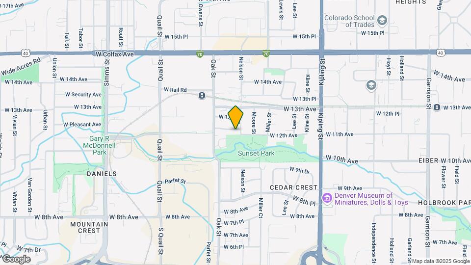10640 W 12th Ln Map and Location Details