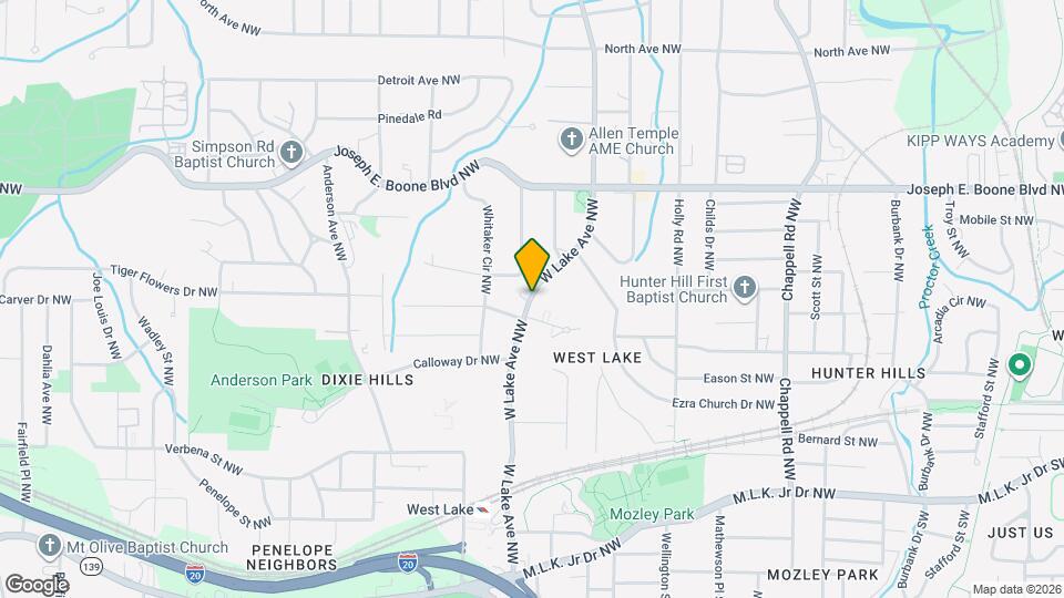 195 W Lake Ave NW Map and Location Details