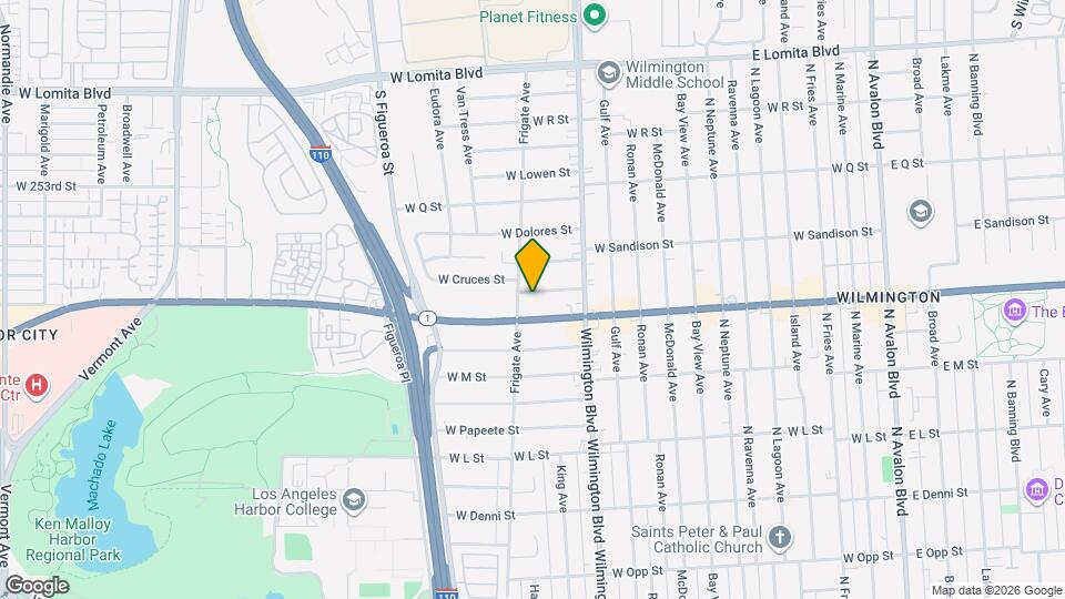 1118 W Cruces St Map and Location Details