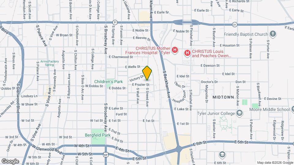 600 E Frazier St Map and Location Details