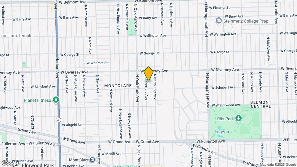 2717 N Rutherford Ave Map and Location Details