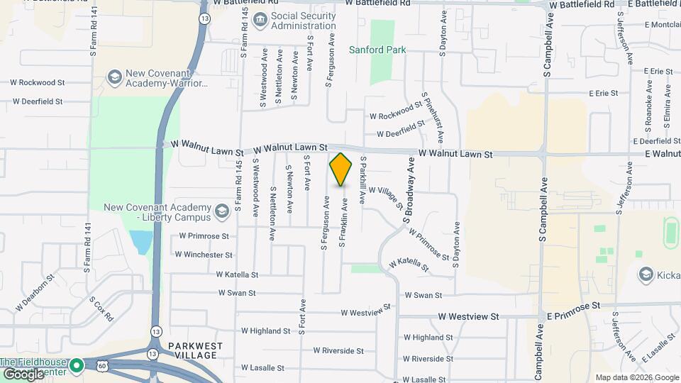 3505 S Franklin Ave Map and Location Details