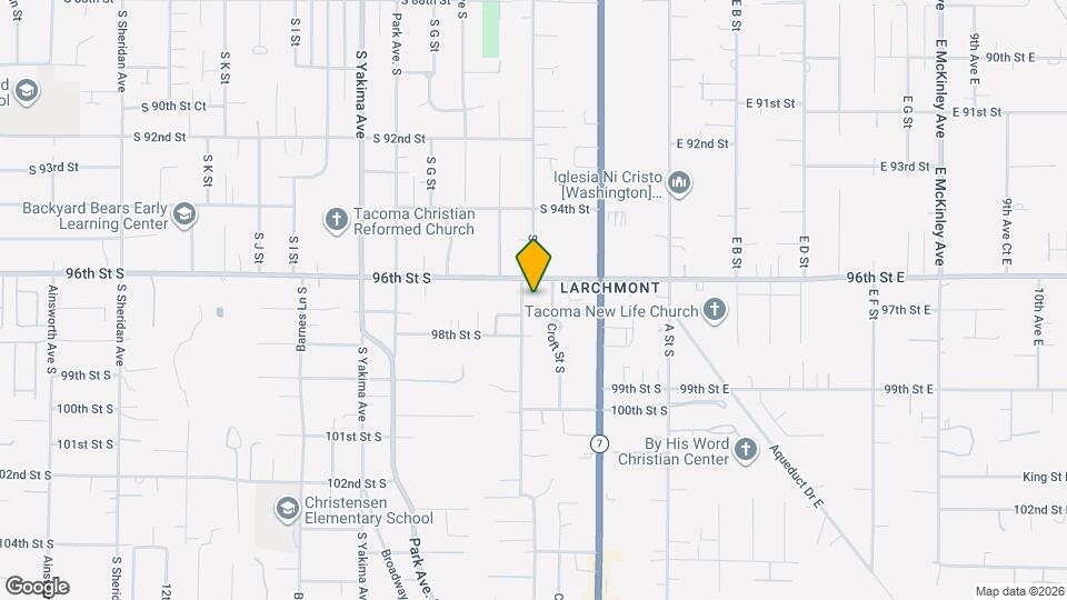 9617 Patterson St S, Unit Left Map and Location Details