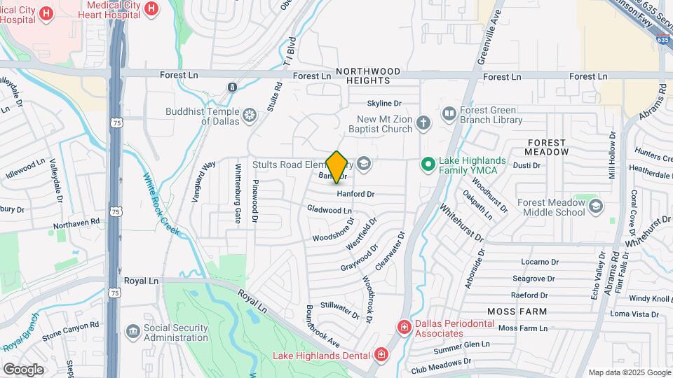 8611 Hanford Dr Map and Location Details