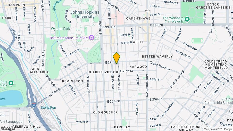 2830 N Calvert St Map and Location Details