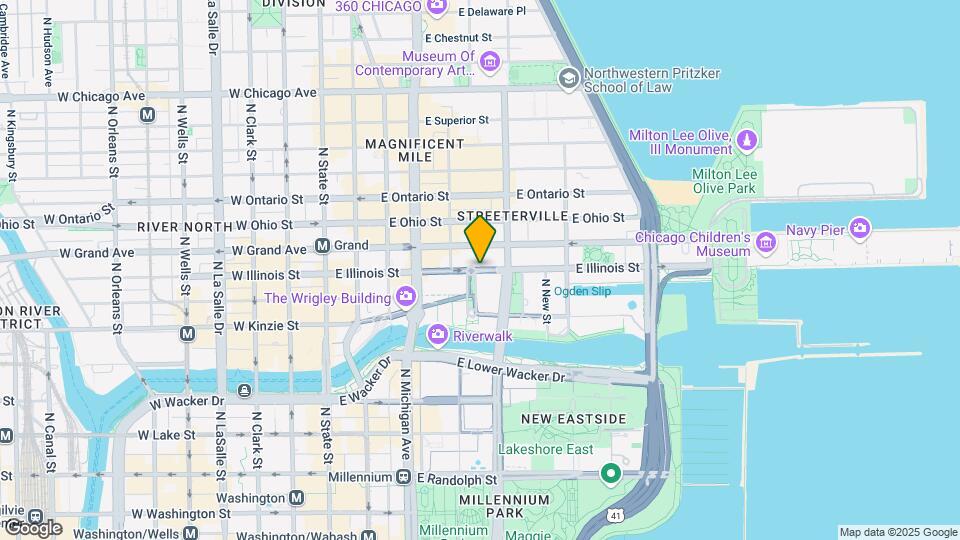 210 E Illinois St Map and Location Details