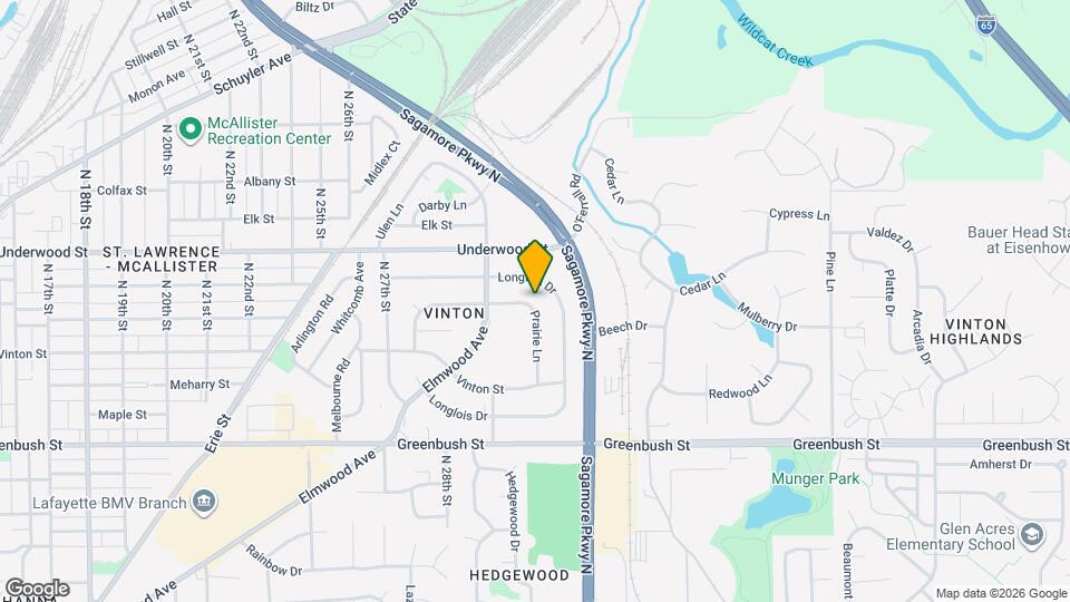 2 Bedroom With a Finished Basement and Detached Garage Map and Location Details