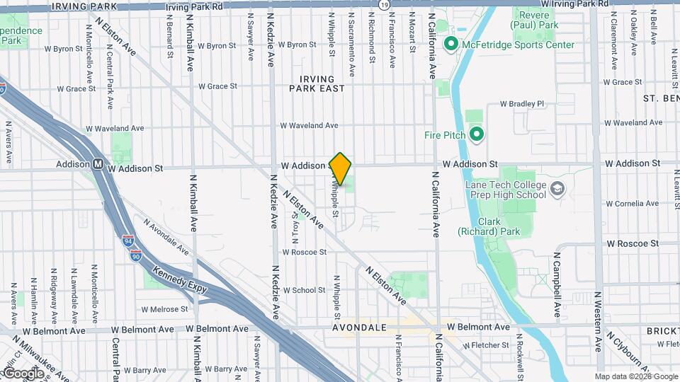 3523 N Whipple St, Unit 2 Map and Location Details