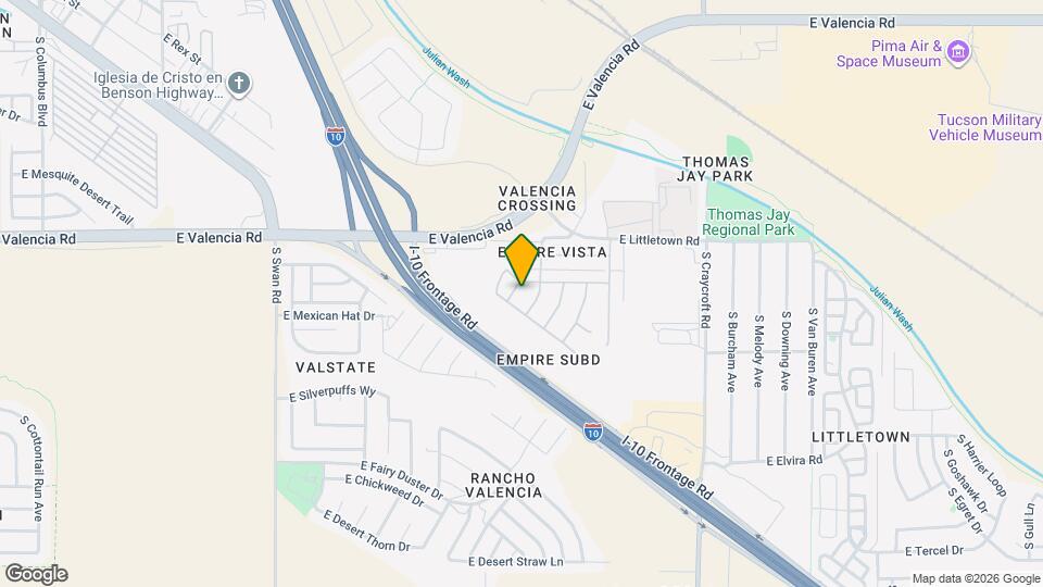 6601 S Cedar Vista Dr Map and Location Details