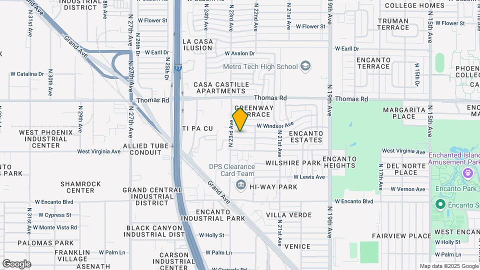2230 W Cambridge Ave Map and Location Details