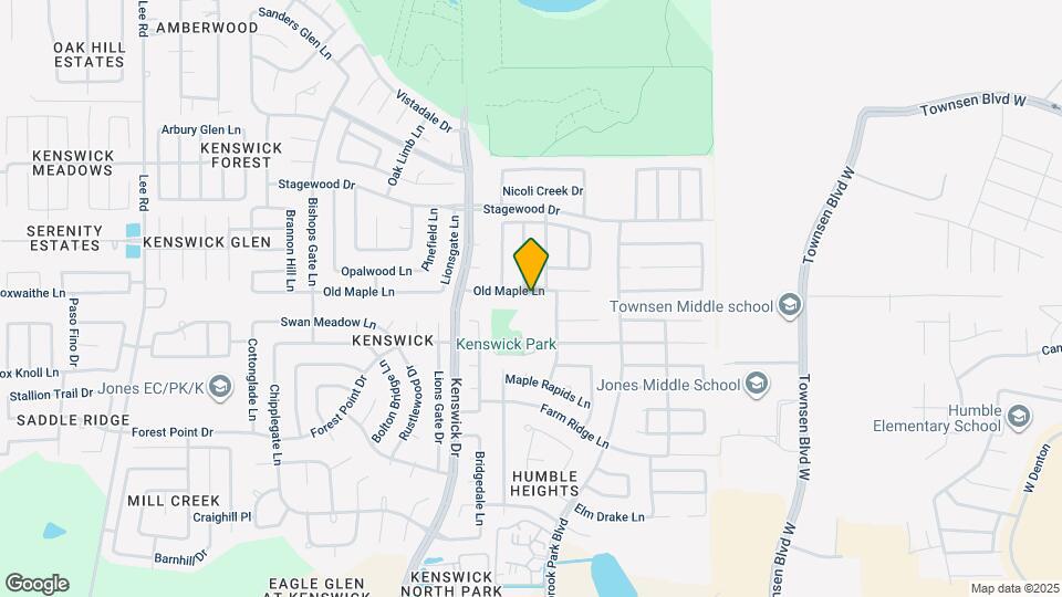 8726 Old Maple Ln Map and Location Details