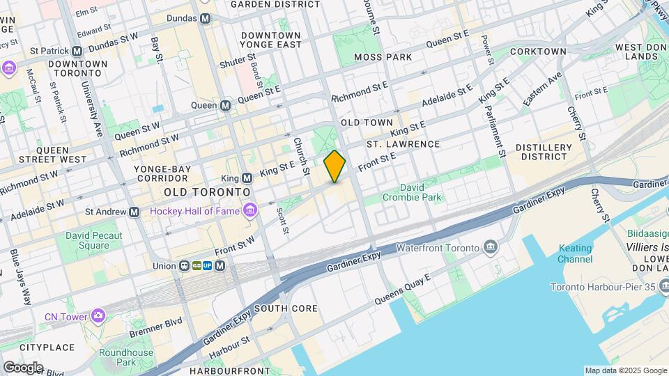 81A Front St E Map and Location Details