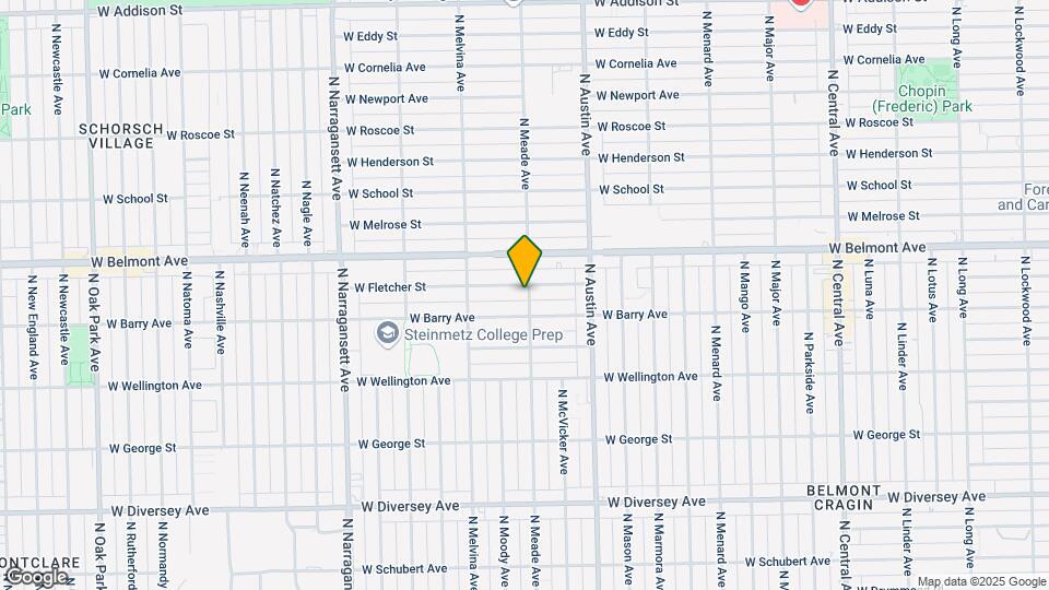 6101 W Fletcher St Map and Location Details