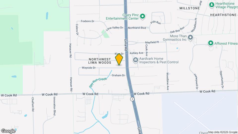 1802 Wayside Dr Map and Location Details