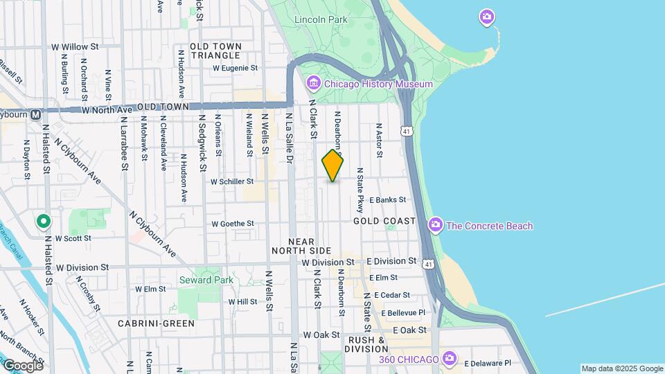 1356 N Dearborn St, Unit 1344-17 Map and Location Details