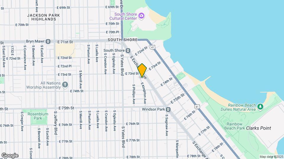 7325 S Kingston Ave Map and Location Details