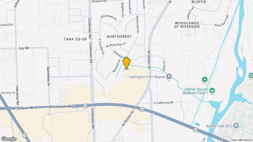 4806 Northcrest Dr Mapa y Detalles de la Ubicación