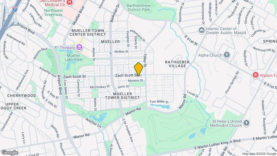 2909 Zach Scott St Map and Location Details