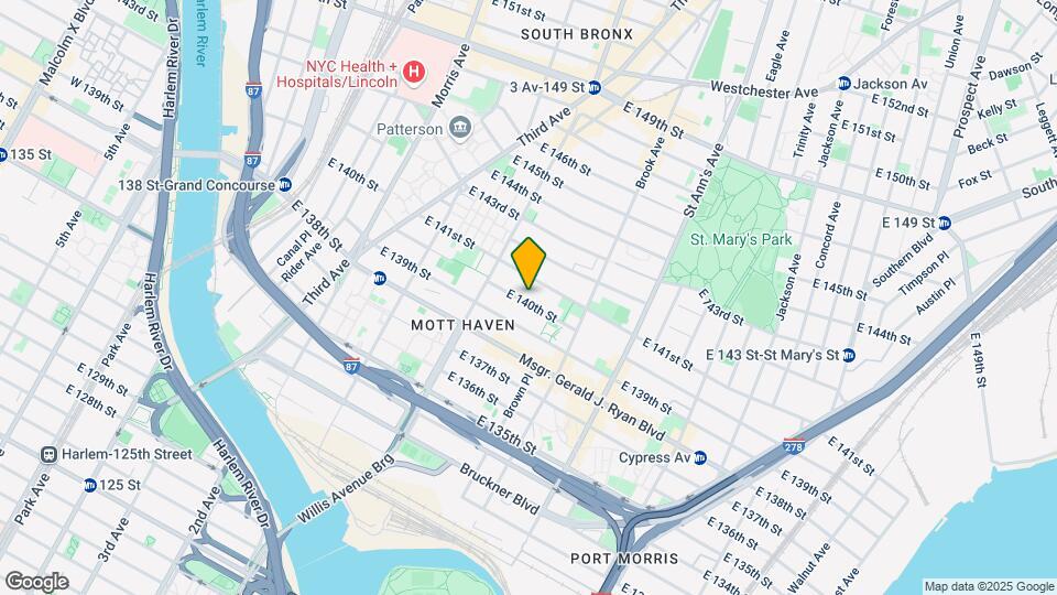 445 E 140th St Map and Location Details