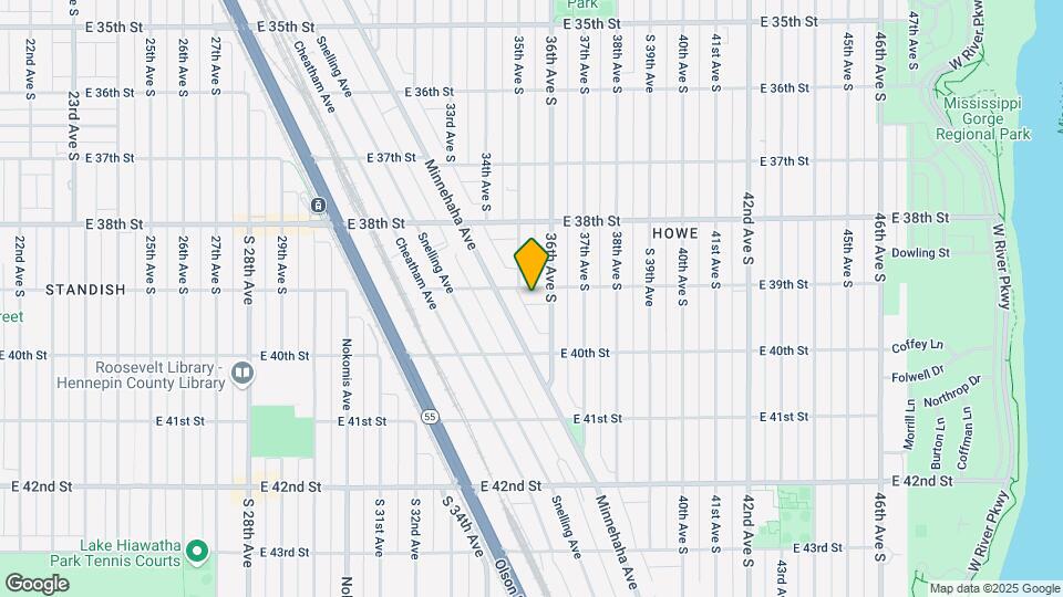 3507 E 39th St-Unit -2 Map and Location Details