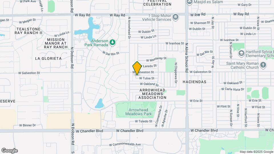 1296 W Tulsa St Map and Location Details