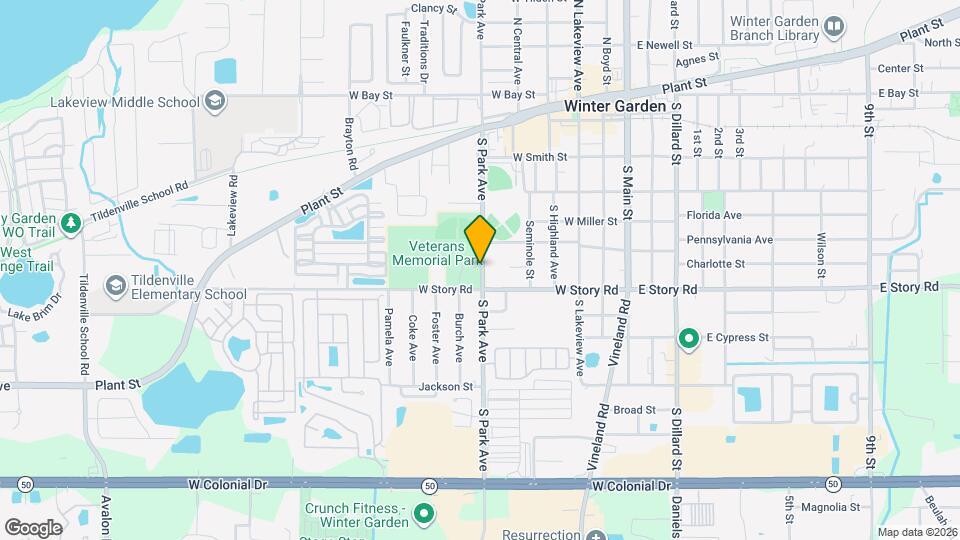 Winter Garden Village Apts Map and Location Details