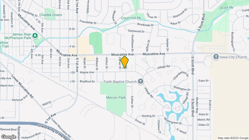 1121 Dover St Map and Location Details