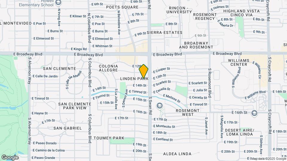 4634 E 13th St Map and Location Details