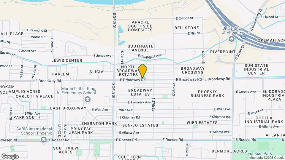 2551 E Broadway Rd Map and Location Details