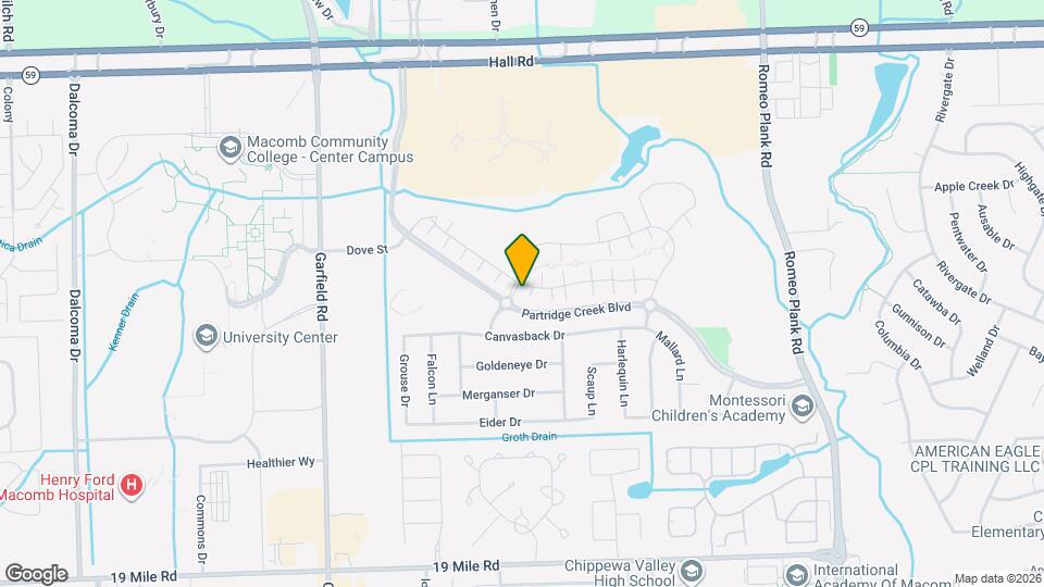 Montclair at Partridge Creek Map and Location Details