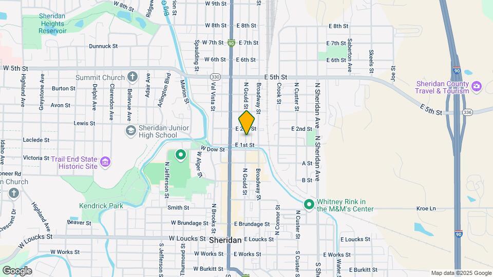 519 N Gould St Map and Location Details