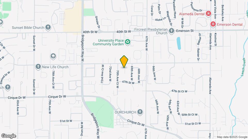 4418 69th Ave Ct W Map and Location Details
