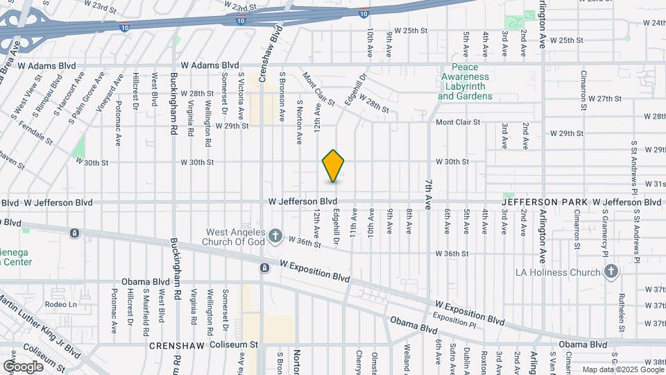 3047 Edgehill Dr Mapa y Detalles de la Ubicación