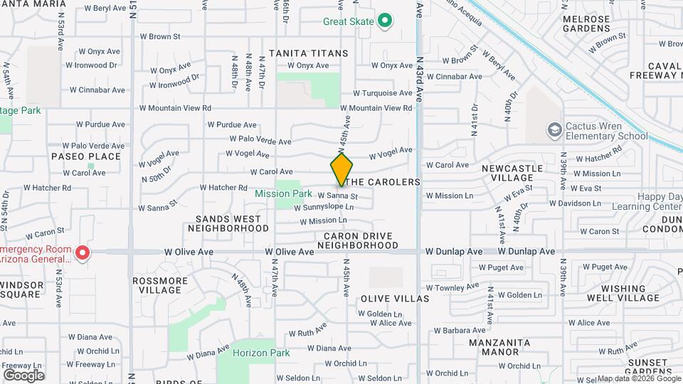 4452 W Sanna St Map and Location Details